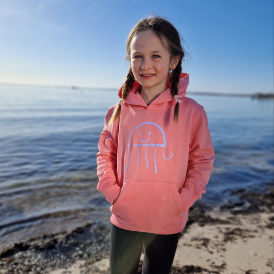 Kinder Kapuzenpullover Hoodie QUALLE (pink joy/violet) lovingsoul