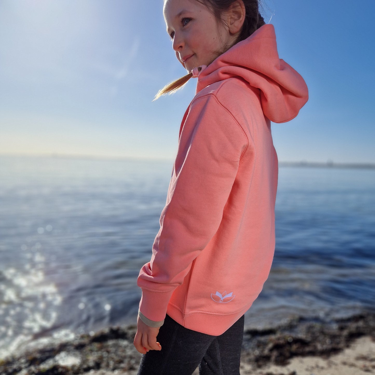 Kinder Kapuzenpullover Hoodie QUALLE (pink joy/violet) lovingsoul