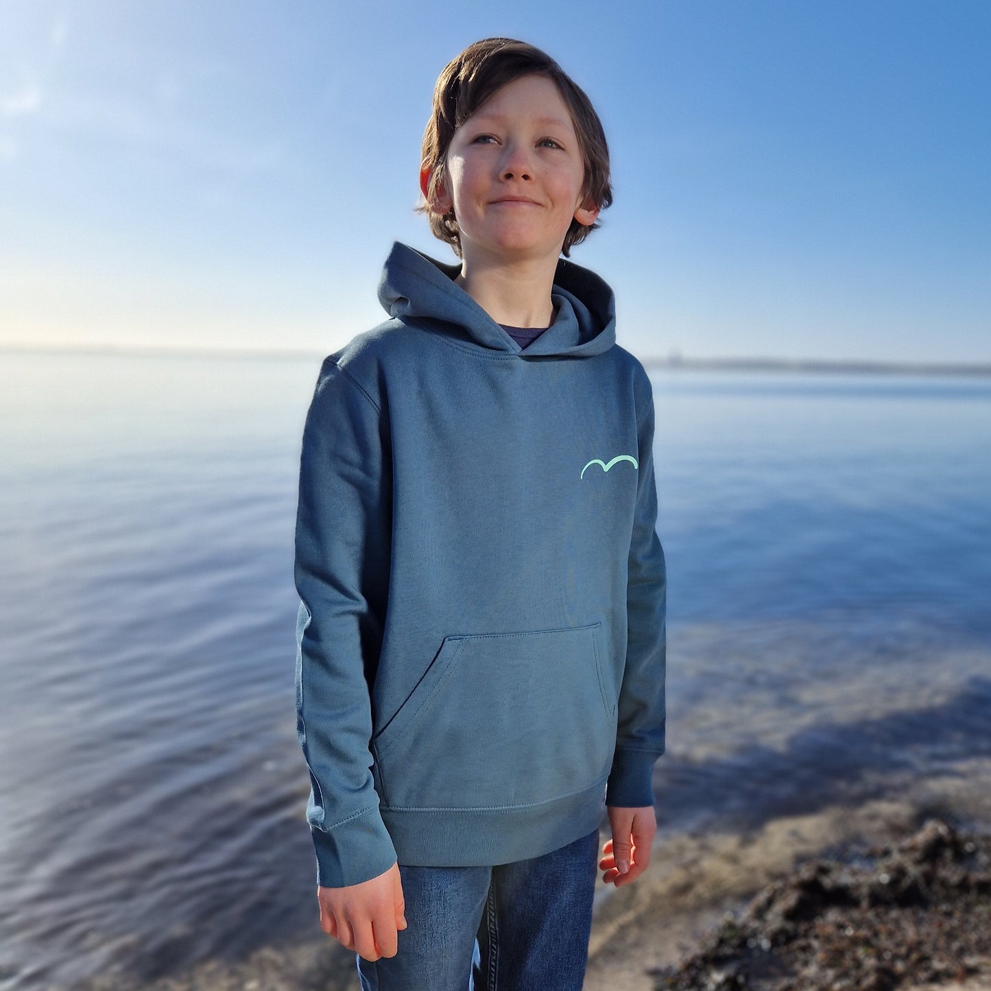 Kinder Kapuzenpullover Hoodie PELZI (stargazer/mint) lovingsoul