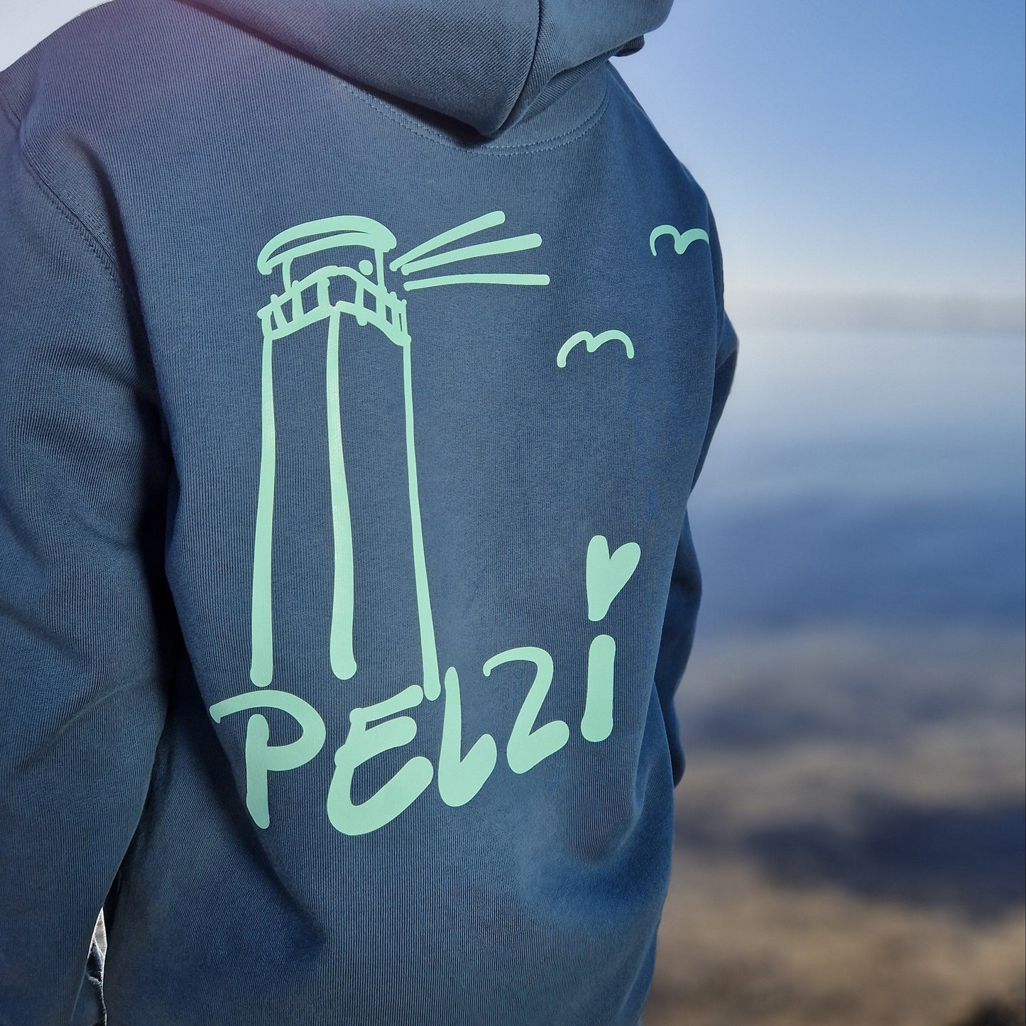 Kinder Kapuzenpullover Hoodie PELZI (stargazer/mint) lovingsoul