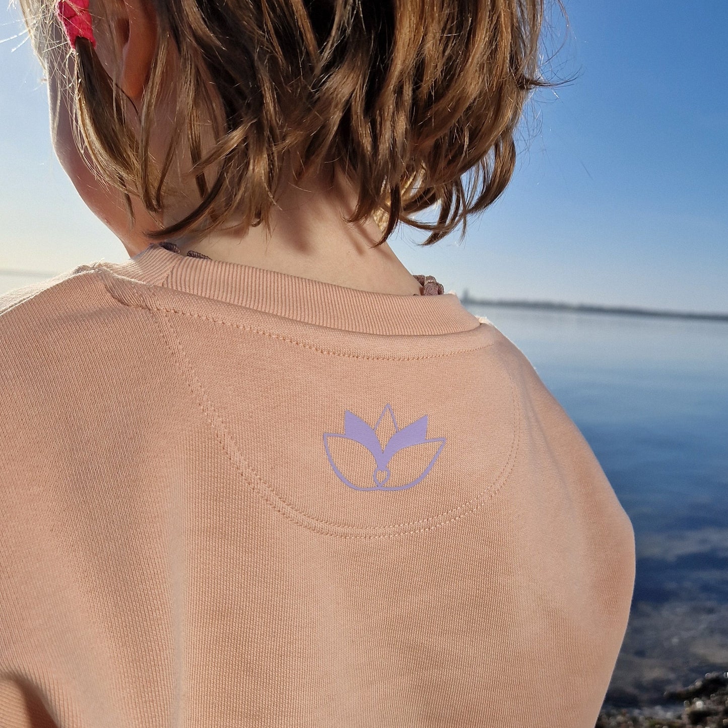 Kinder Sweatshirt SUN SEA SAND (fraiche peche/violet) lovingsoul
