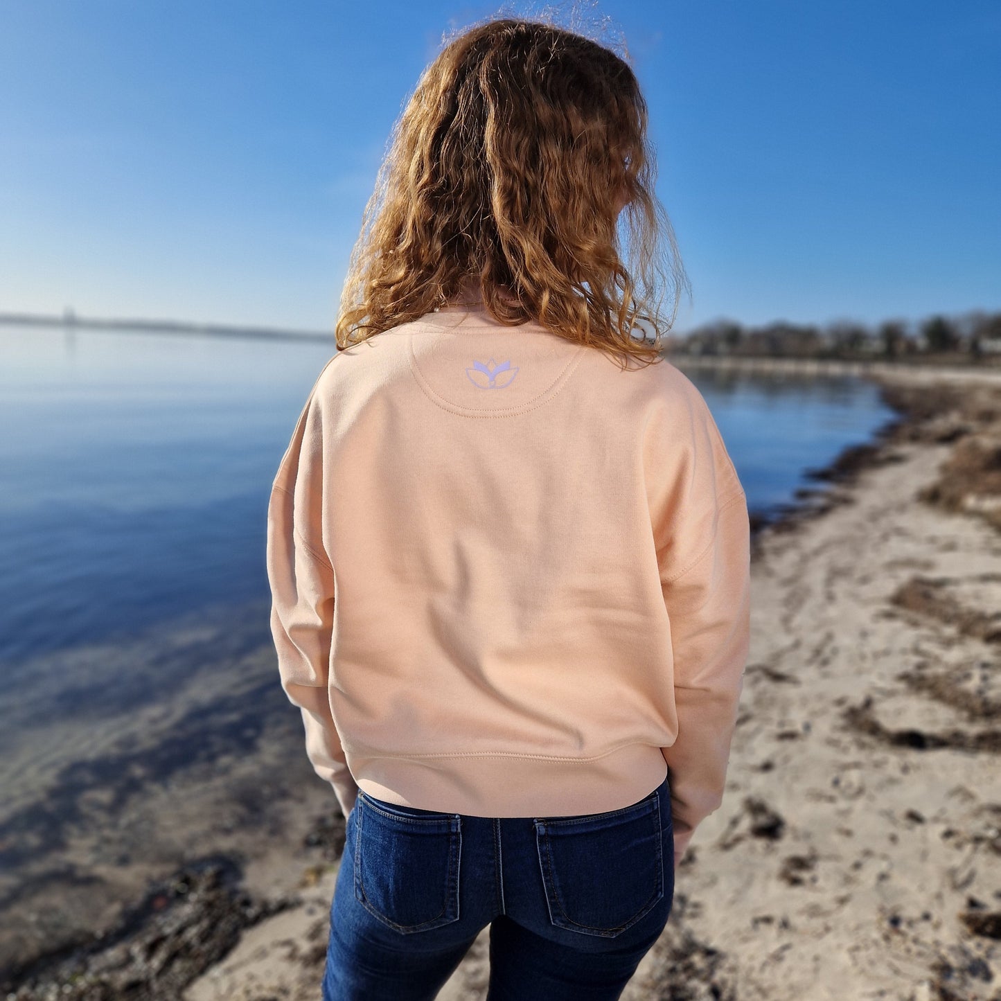 Sweatshirt SUN SEA SAND (fraiche peche/violet) lovingsoul