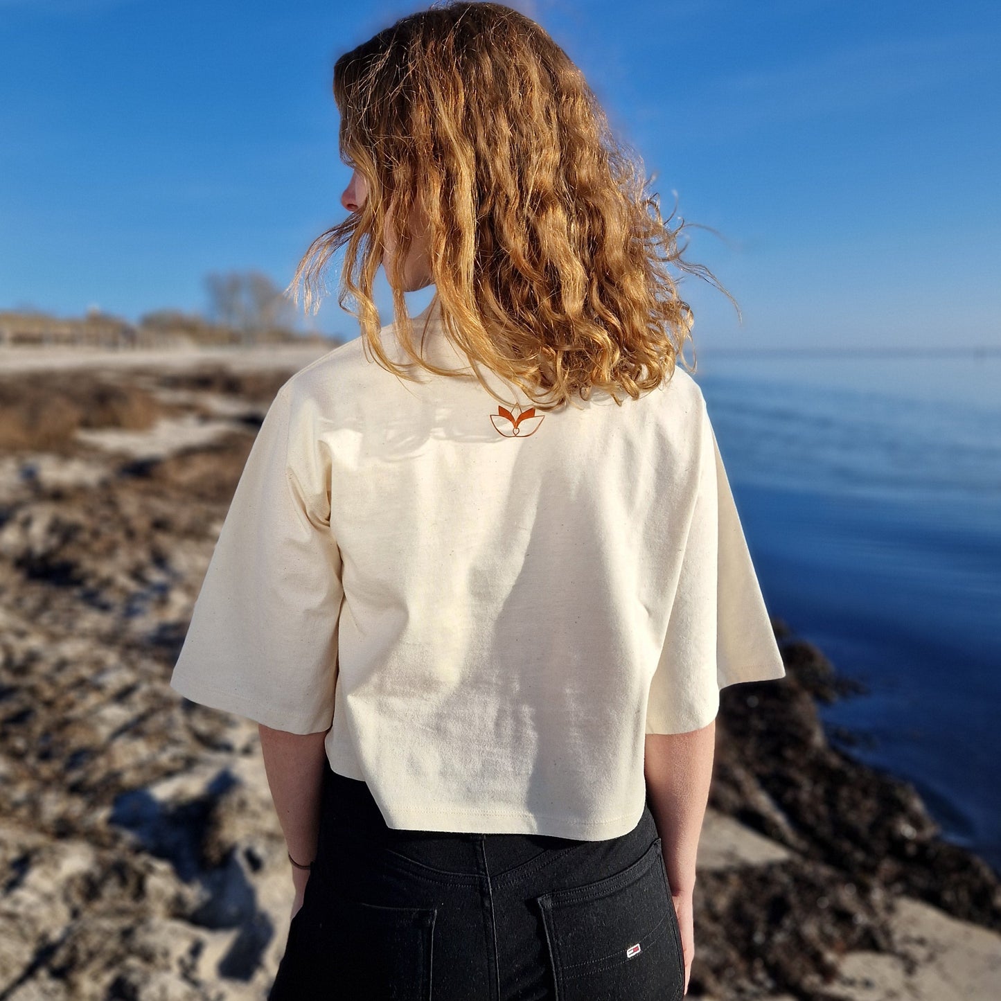 T-Shirt GANESHA (natural raw/texas orange) lovingsoul