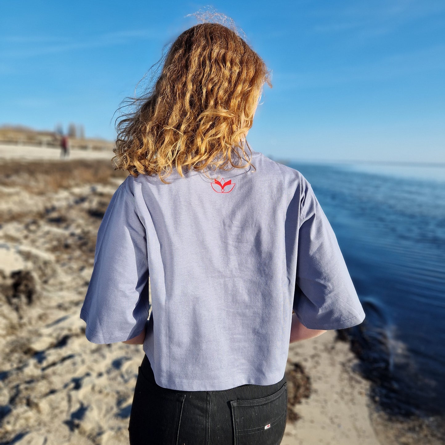 T-Shirt GANESHA (blue grey/red) lovingsoul