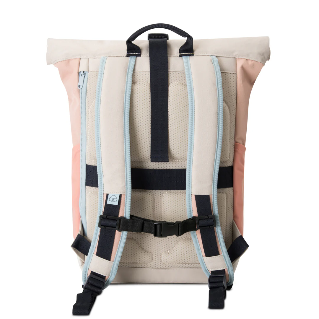 Rolltop Rucksack Allen "Medium" (Sand/Rose) Johnny Urban