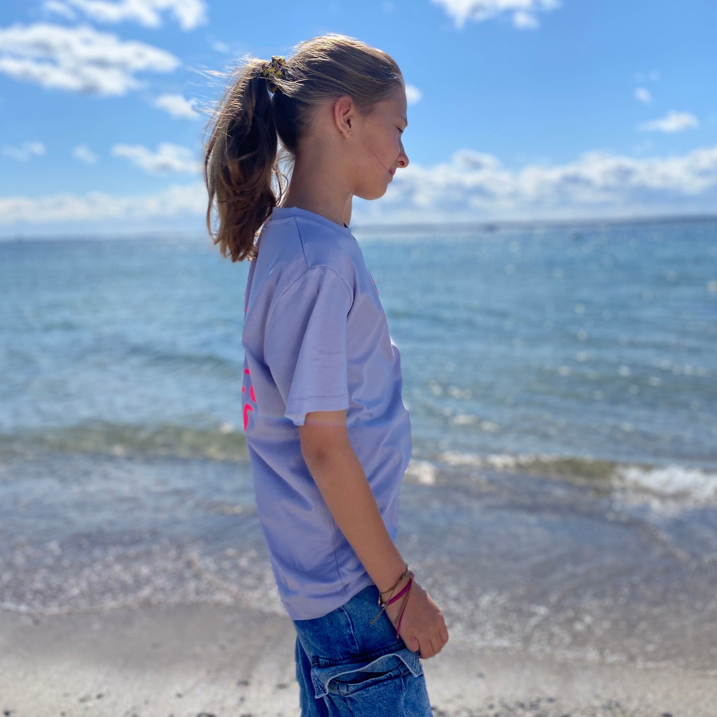 Kinder T-Shirt SUNSET (lavender/pink) lovingsoul