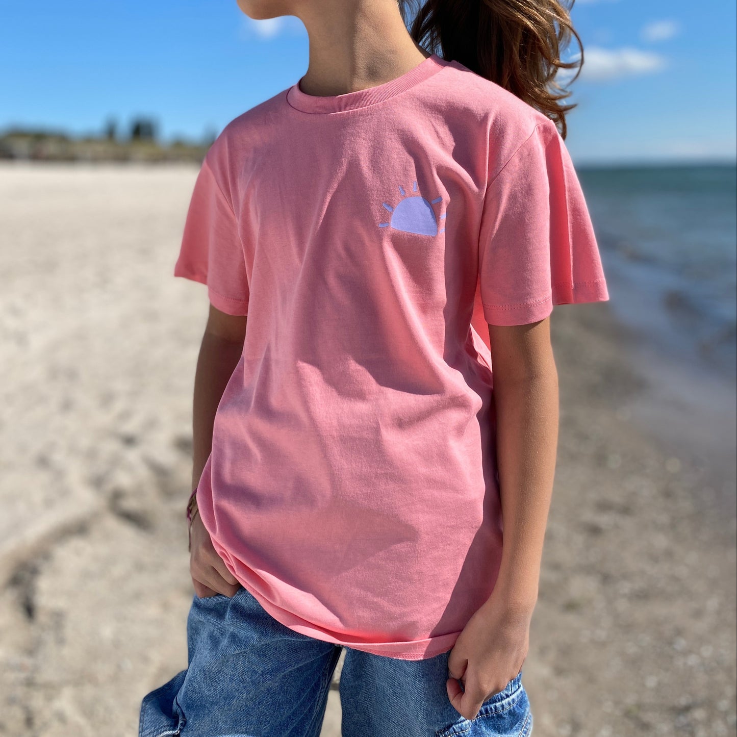 Kinder T-Shirt SUNSET (pink joy/violet) lovingsoul