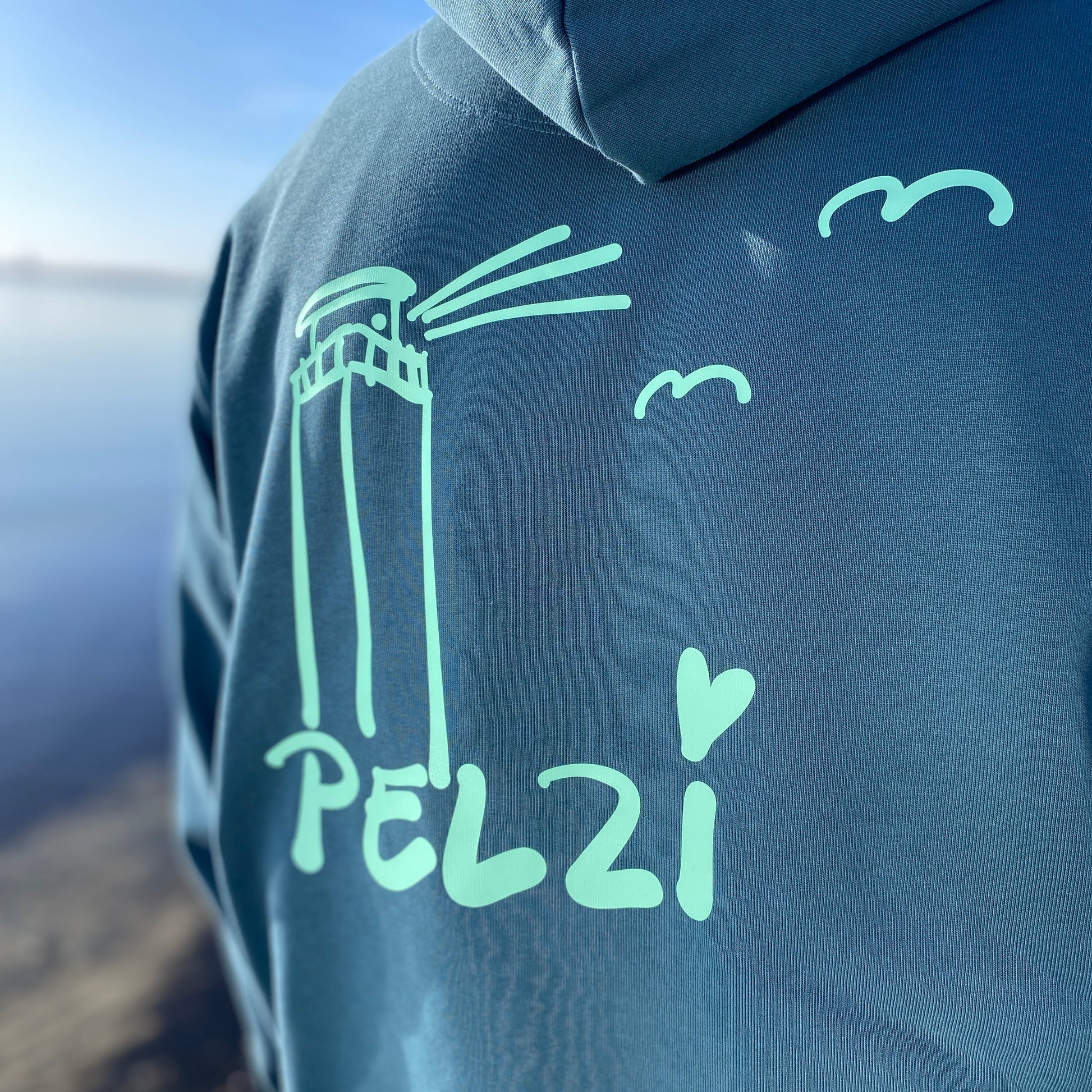 Zipper Stargazer mit Pelzi Print in Mint