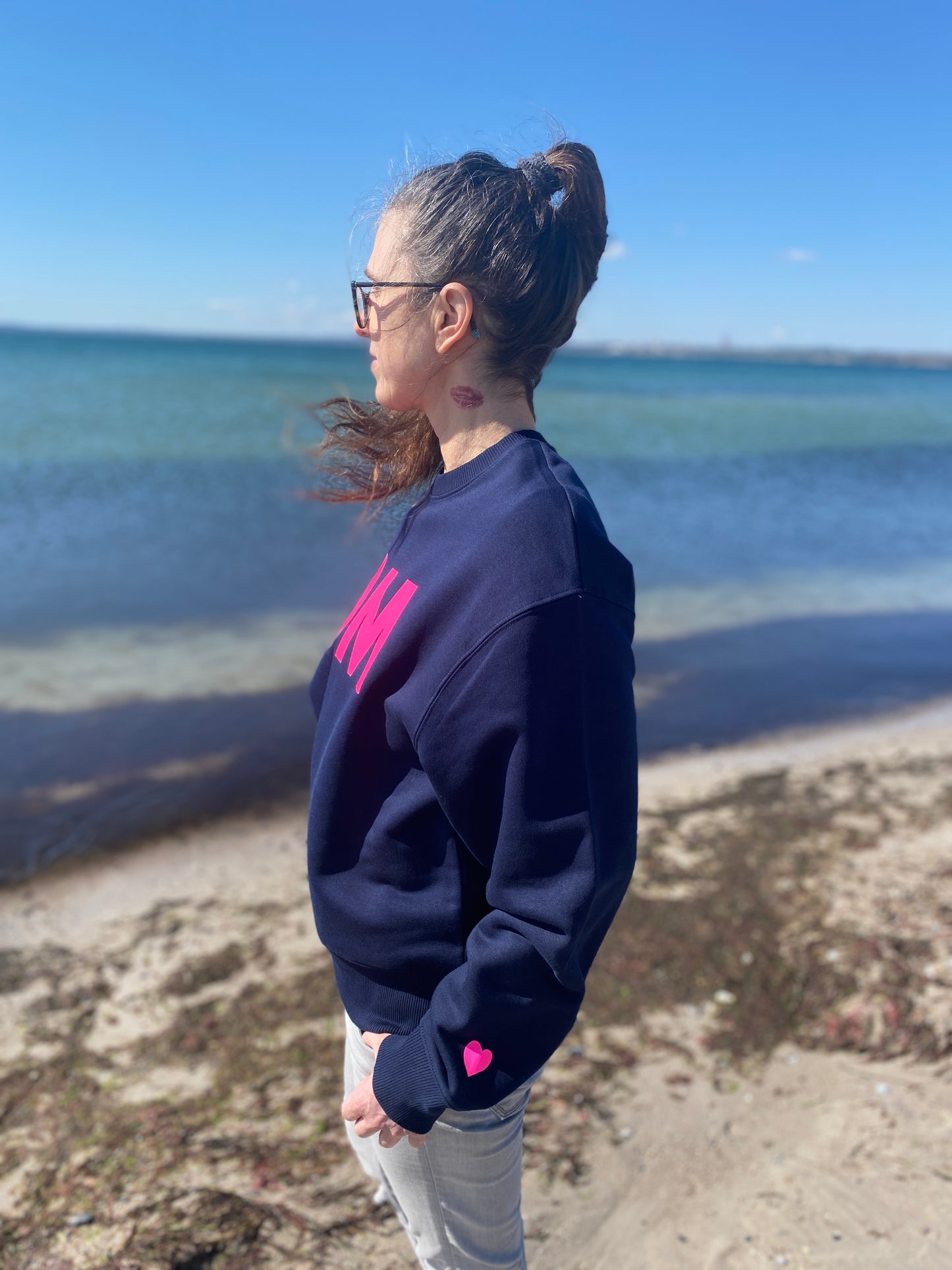 Sweatshirt OM (french navy/pink) loving soul