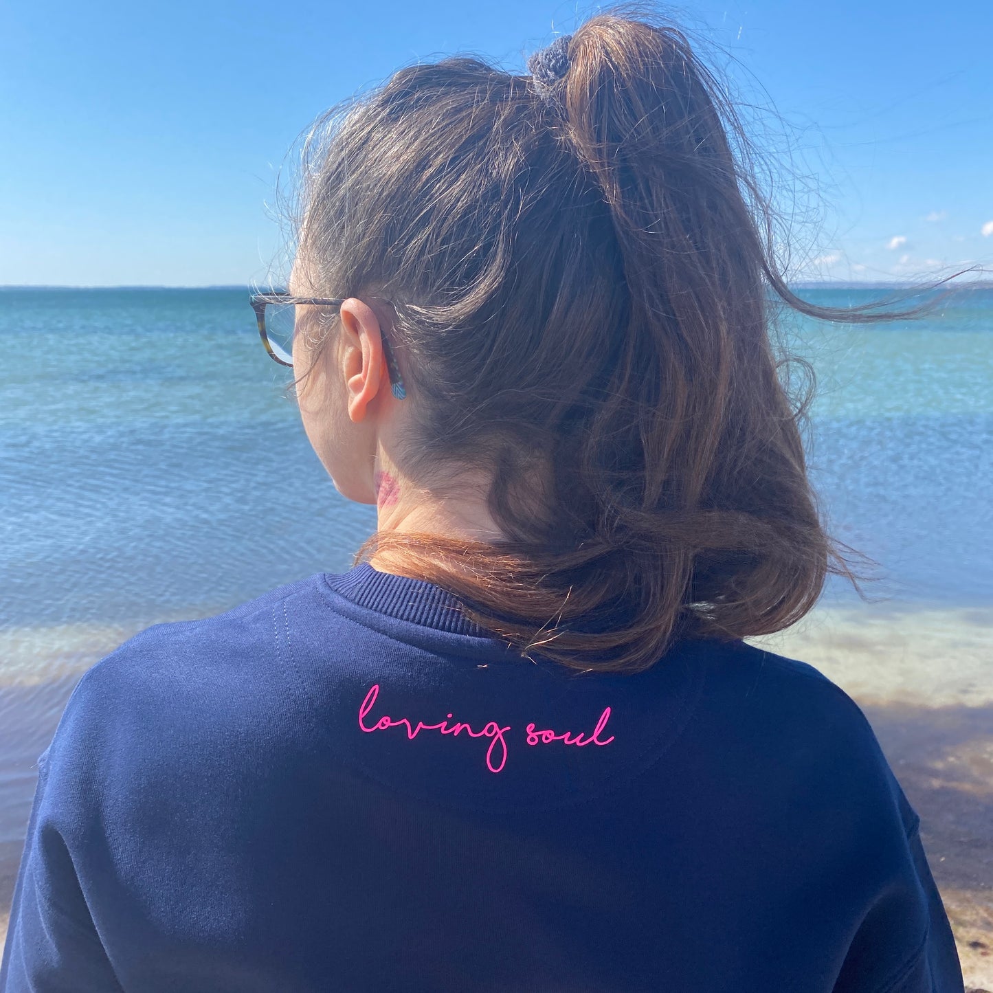 Sweatshirt OM (french navy/pink) loving soul