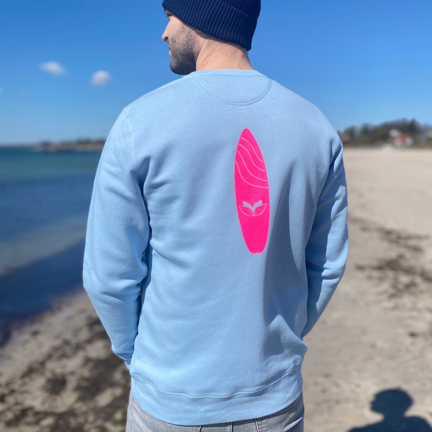 Sweatshirt SOUL ZONE SURFBOARD (sky blue/pink) loving soul