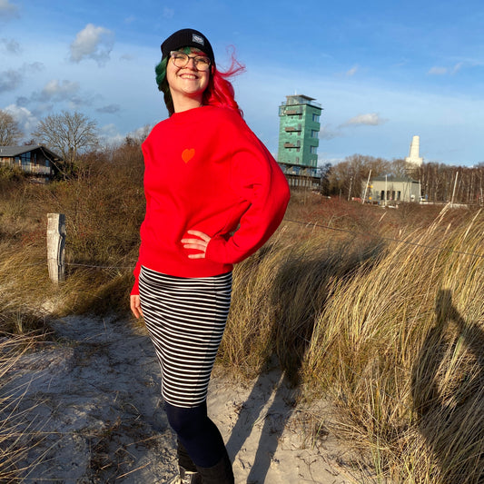 Sweatshirt HERZ (red/orange) loving soul