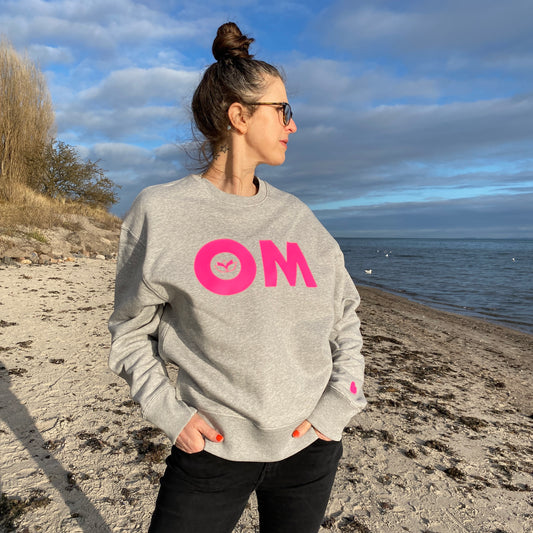 Sweatshirt OM (heather grey/pink) loving soul