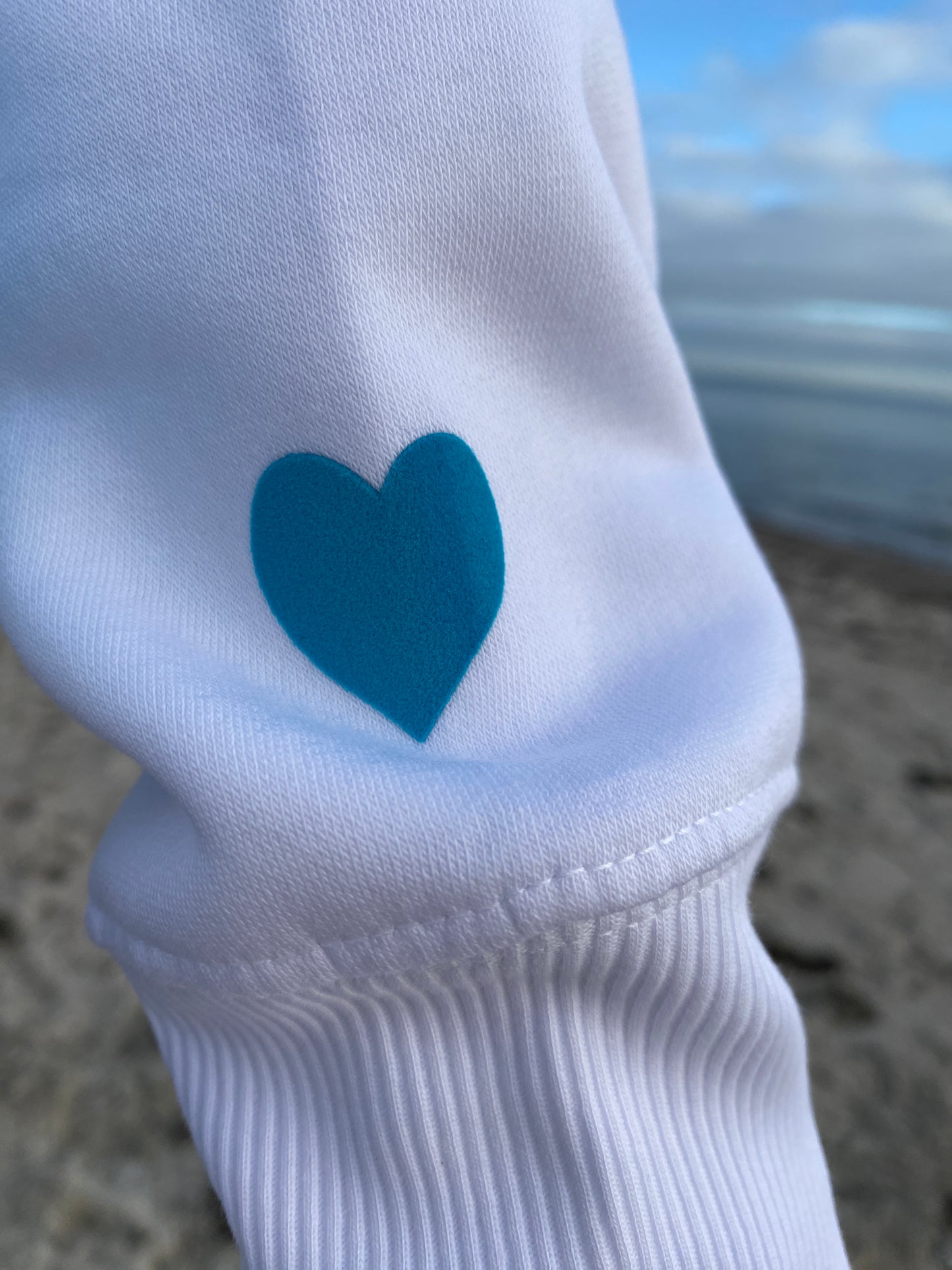 Sweatshirt OM (white/blue) loving soul