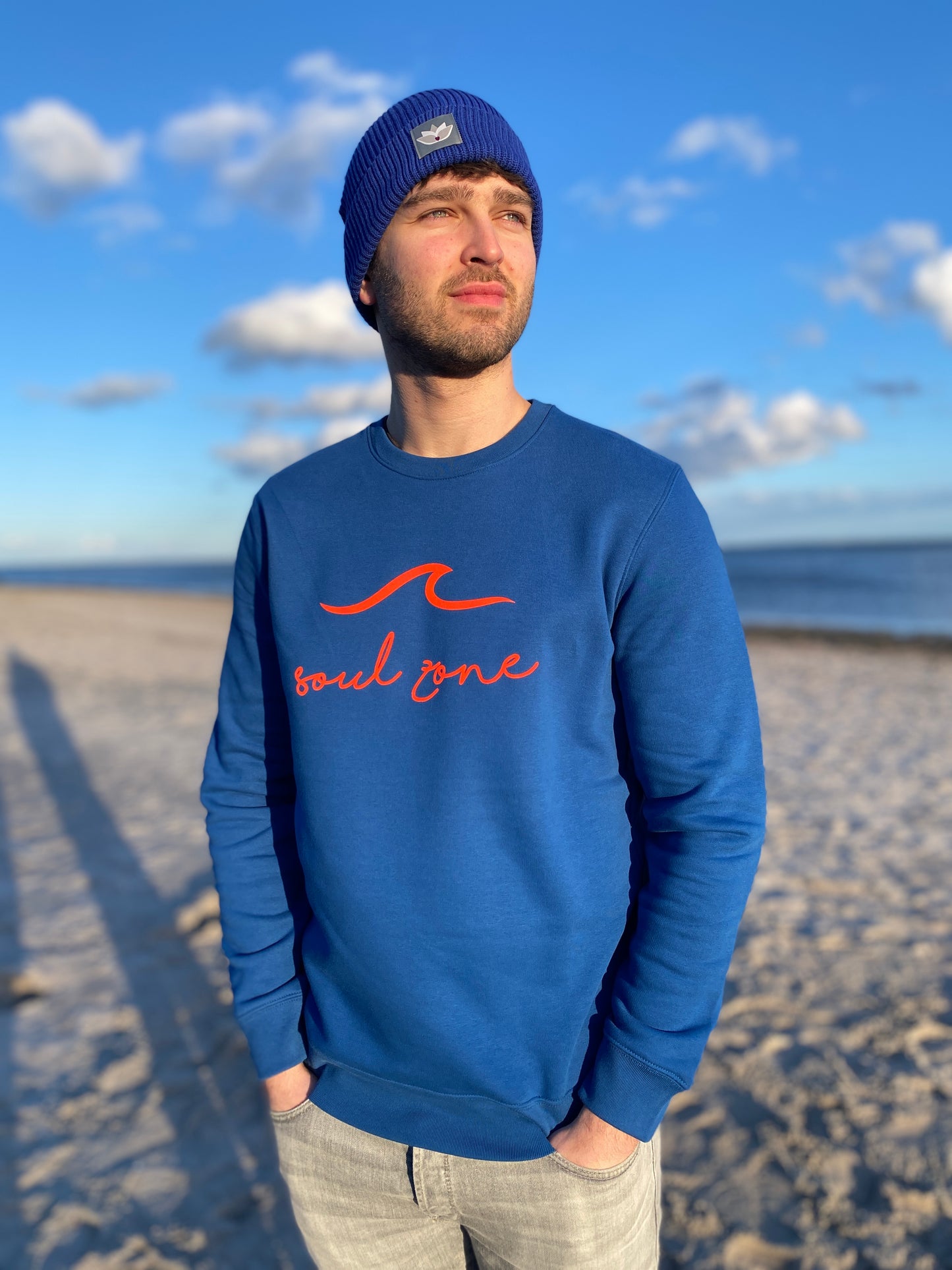 Sweatshirt SOUL ZONE SURFBOARD (majorelle blue/orange) loving soul